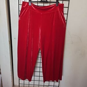 S.L. Fashions Red Velvet Boot Cut Pants